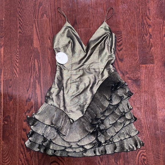 NWT La Maison Talulah Golda Ruffle Mini Dress* - Picture 2 of 9